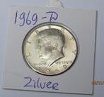 **  1969-D  -  USA  -  Half Dollar Kennedy  -  ZILVER  **, Verzenden, Noord-Amerika, Losse munt, Zilver