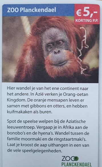 ZOO Planckendael: €5 korting per persoon voor max 4 personen beschikbaar voor biedingen