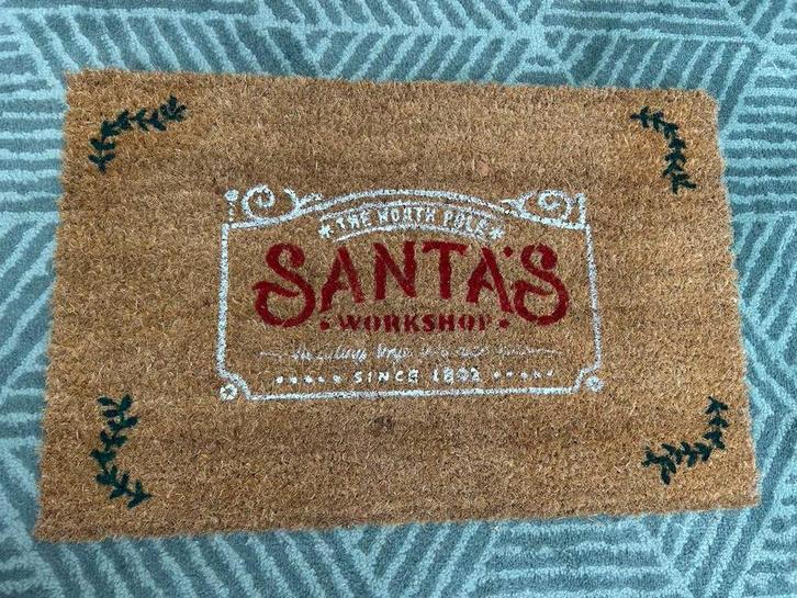 Zelfgemaakte Kerst Deurmat NIEUW!, Tuin en Terras, Deurmatten, Nieuw, Kokos, Droogloopmat, Binnen, Buiten, Ophalen of Verzenden
