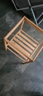 Hout met glas, Minder dan 55 cm, Ophalen of Verzenden, Zo goed als nieuw, Rechthoekig