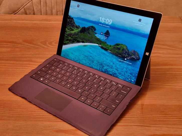 Microsoft Surface Pro 3 met Pen en Type Cover, Computers en Software, Windows Tablets, Gebruikt, Wi-Fi, 12 inch, 128 GB, Gps, Uitbreidbaar geheugen