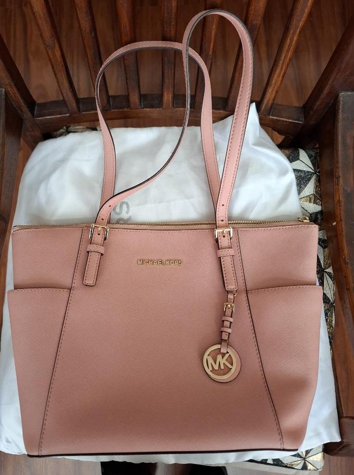 Michael Kors tas origineel, Sieraden, Tassen en Uiterlijk, Tassen | Damestassen, Zo goed als nieuw, Overige typen, Roze, Verzenden