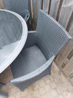 glazen tuintafel, Tuin en Terras, Tuinsets en Loungesets, Ophalen, Gebruikt