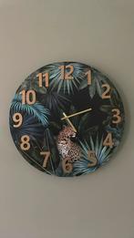 Jungle klok met luipaard, Ophalen of Verzenden, Nieuw, Analoog, Wandklok