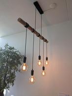 Houten Balk Hanglamp - E27 Fitting, Ophalen, Modern, Scandinavisch, Zo goed als nieuw, 75 cm of meer