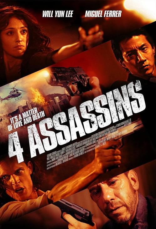 DVD - 4 Assassins (2011), Cd's en Dvd's, Dvd's | Thrillers en Misdaad, Zo goed als nieuw, Actiethriller, Vanaf 16 jaar, Verzenden