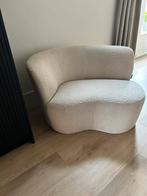 Wood beige bankje organisch, Ophalen, Gebruikt, Tweepersoons, 75 tot 100 cm