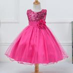 Roze glitter meisjes jurk meisje kinder prinsessen jurkje, Verzenden, Nieuw, Meisje