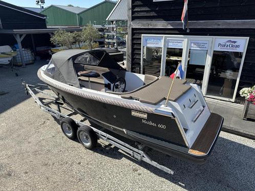 Maxima 600 Honda 20PK Zonnedek BJ2022 ZGAN BUNKUSSEN 20-UUR!, Watersport en Boten, Sloepen, Zo goed als nieuw, 10 tot 30 pk, 6 meter of meer