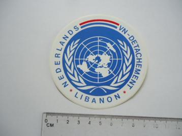 sticker oud LEGER MISSIE VN UN Libanon militair veteraan beschikbaar voor biedingen