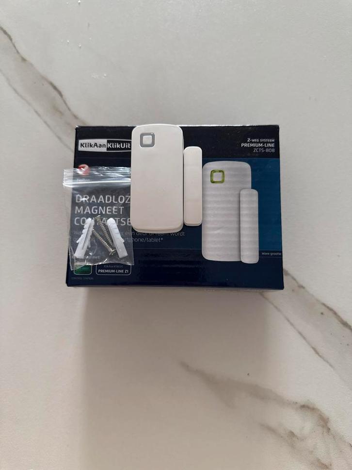 KlikAanKlikUit ZCTS-808 Magneet Contactsensor Zigbee, Doe-het-zelf en Verbouw, Alarmsystemen, Nieuw, Detector, Sensor of Melder