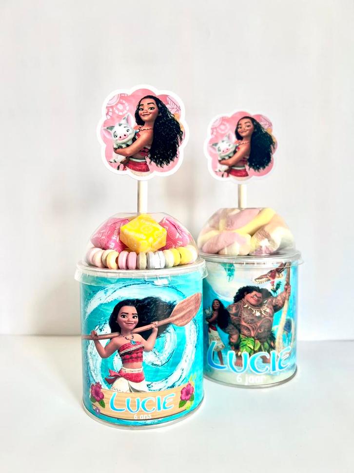 Moana Vaiana Pringles traktatie, Hobby en Vrije tijd, Feestartikelen, Nieuw, Verjaardag, Ophalen of Verzenden