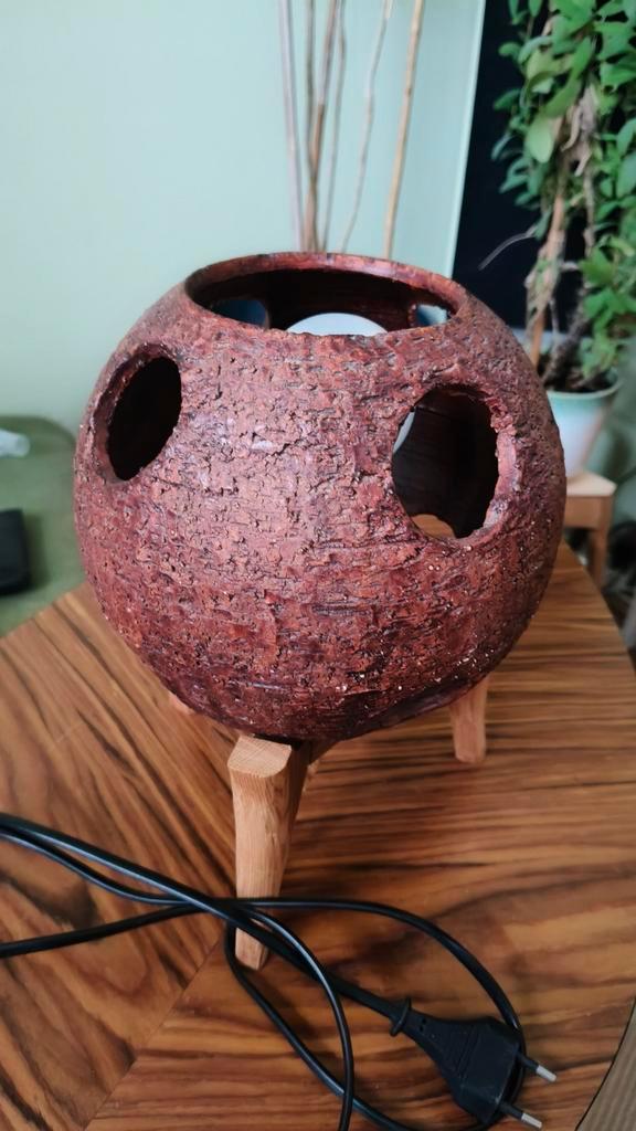 Vintage Doria Leuchten Tafellamp - Aardewerk/ fat lava, Huis en Inrichting, Lampen | Vloerlampen, Gebruikt, Minder dan 100 cm