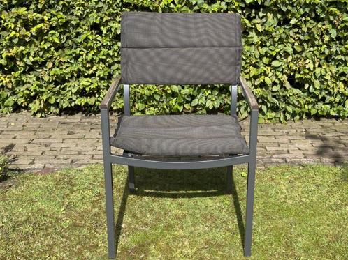 6 Sets Tuinkussens – Antracietgrijs – Rug- & Zitkussen, Tuin en Terras, Tuinmeubel-accessoires, Zo goed als nieuw, Ophalen