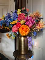 Echt een Beauty Zijden bloemen in vaas Goud Zijdenbloem, Ophalen of Verzenden, Nieuw