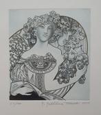 Exlibris /Ex libris M. Tucelli, Homage A. Mucha, Verzenden