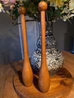 Brocante set houten kegels, Ophalen of Verzenden