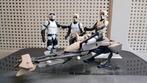 Vintage Star Wars Biker scouts en speederbike set, Ophalen of Verzenden, Gebruikt, Actiefiguurtje
