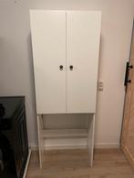 Wasmachinekast, wit, ingekort, Huis en Inrichting, Kasten | Kledingkasten, Ophalen, Kunststof, Gebruikt, 50 tot 100 cm