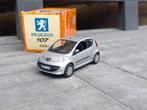 Peugeot 107 ph1 3p 2005-2008 zilver 1/43 Hachette / Norev, Ophalen of Verzenden, Zo goed als nieuw, Auto, Norev