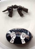 Gebroken geweertje speld 2e wereldoorlog, Ophalen, Overige soorten, Nederland, Embleem of Badge