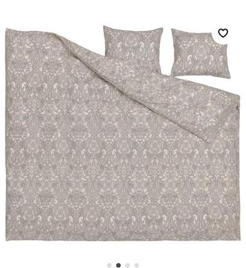 NIEUW grijs wit Paisley dekbedovertrek 200x200 kussenslopen beschikbaar voor biedingen