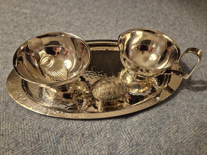 Antiek Tafelzilver (verzilverd)  - Complete Verzameling, Antiek en Kunst, Antiek | Goud en Zilver, Zilver, Ophalen of Verzenden