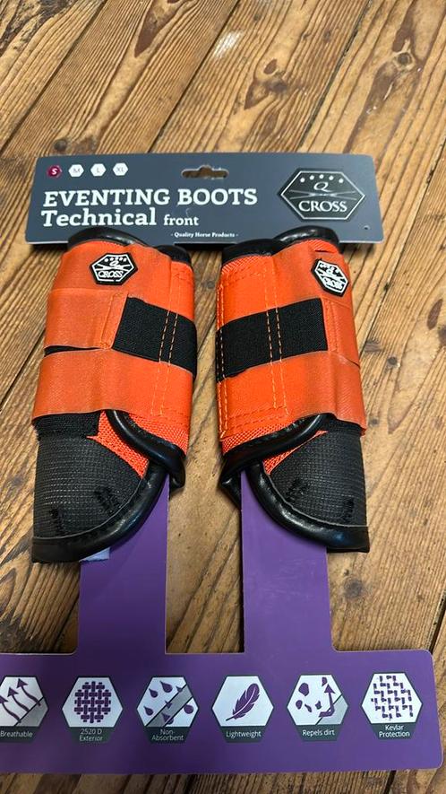 Qcross beschermers technical voorbenen oranje maat S, Dieren en Toebehoren, Paarden en Pony's | Beschermers, Nieuw, Verzenden