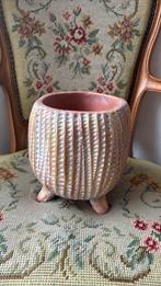 Stenen zware bloempot planten pot terra kleurig, Tuin en Terras, Bloempotten, Steen, Rond, Binnen, Ophalen of Verzenden