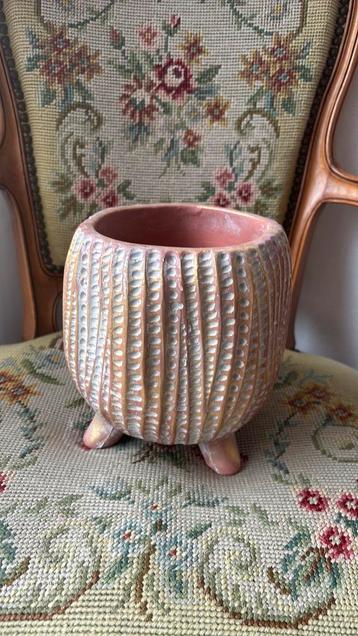 Stenen zware bloempot planten pot terra kleurig beschikbaar voor biedingen