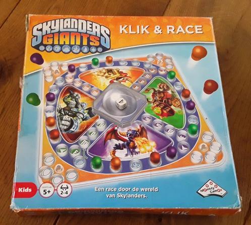 Skylanders giants klik & race, Hobby en Vrije tijd, Gezelschapsspellen | Bordspellen, Gebruikt, Drie of vier spelers, Ophalen of Verzenden
