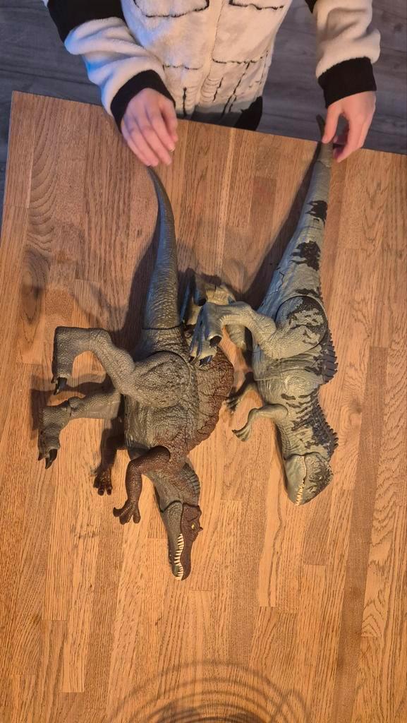 2 Mattel Dino's met Licht & Geluid, Kinderen en Baby's, Speelgoed | Overig, Gebruikt, Jongen of Meisje, Ophalen of Verzenden