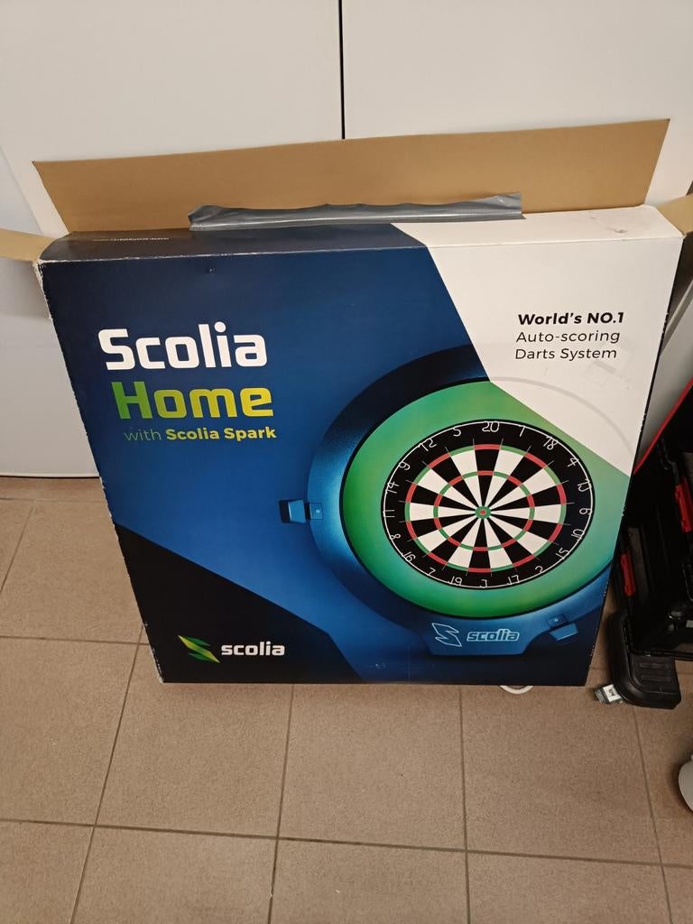 Scolia Home Dartbord - Compleet!, Sport en Fitness, Darts, Ophalen of Verzenden, Zo goed als nieuw, Dartbord