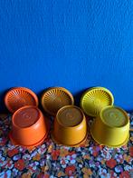 Vintage Tupperware Set - Oranje, Geel, Bruin, Ophalen of Verzenden, Gebruikt, Geel, Bak of Kom