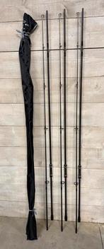 4x B-carp Spark XS 12FT 3LB + Sonik 3-rod compact sleeve, Watersport en Boten, Hengelsport | Karpervissen, Ophalen, Zo goed als nieuw