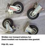 Zware wieltjes voor plateau/kar, Ophalen of Verzenden, Gebruikt, IJzer