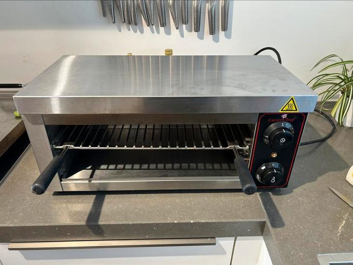 Caterchef 68003 salamander, Witgoed en Apparatuur, Grillplaten, Zo goed als nieuw, Ophalen of Verzenden