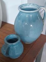 Mooi setje blauwe vazen / kannen, Huis en Inrichting, Ophalen, Blauw, Aardewerk of Porselein, Zo goed als nieuw