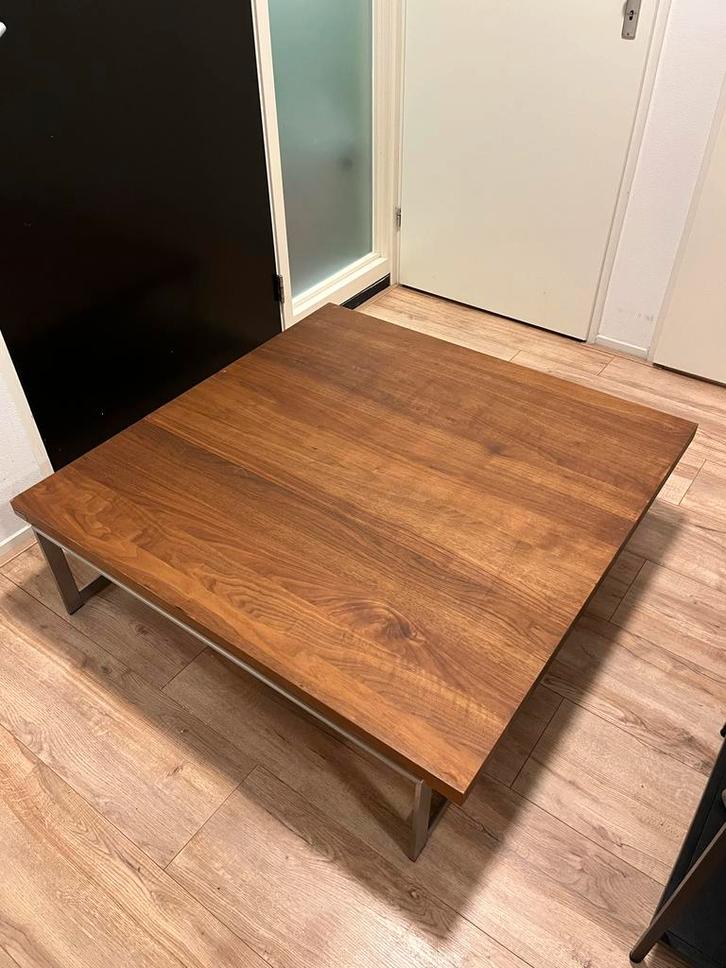 Bert Plantagie Salontafel - Massief Walnoot Design, Huis en Inrichting, Tafels | Salontafels, Zo goed als nieuw, Minder dan 50 cm