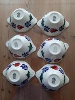 BOERENBONT BOCH - 6 SOEP / ONTBIJT KOMMEN - DIA 12 CM, Ophalen of Verzenden, Zo goed als nieuw, Kom(men), Aardewerk