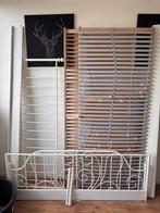 Ikea Leirvik bed 160x200, Ophalen, Gebruikt, Wit, Tweepersoons