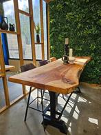 Boomstam bartafel – massief hout, stoer & op maat, Huis en Inrichting, Ophalen of Verzenden, Nieuw