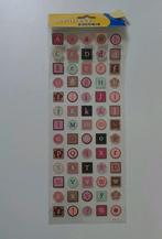 Alfabet letters stickers sticker NIEUW, Ophalen of Verzenden, Nieuw, Versiering of Embellishment