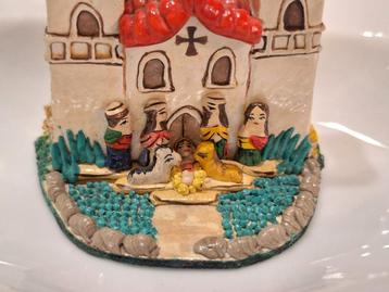 Mini kerstkasteeltje als stalletje  beschikbaar voor biedingen