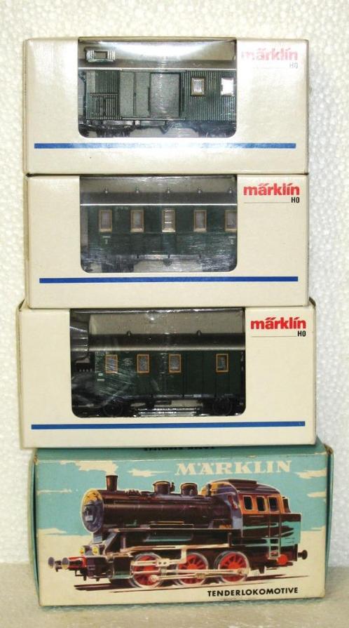 Marklin Stoom Trein, met loc, wagons, rails en trafo ANALOOG, Hobby en Vrije tijd, Modeltreinen | H0, Gebruikt, Treinset, Wisselstroom