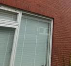 Witte houten jaloezieën, Huis en Inrichting, Stoffering | Gordijnen en Lamellen, Ophalen, Zo goed als nieuw, 150 tot 200 cm