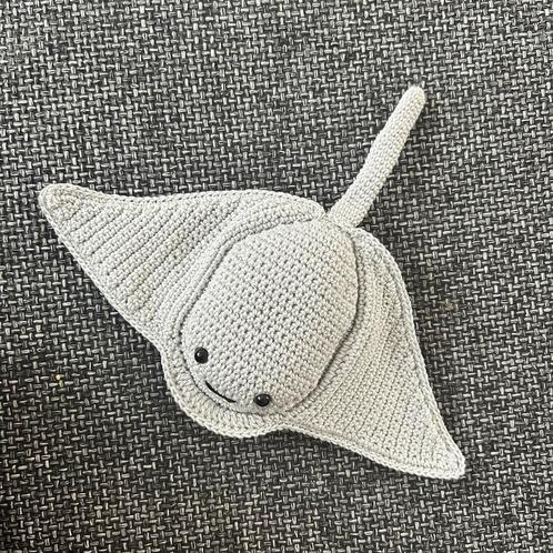 Gehaakte pijlstaartrog, Kinderen en Baby's, Speelgoed | Knuffels en Pluche, Nieuw, Overige typen, Verzenden
