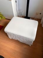 Hocker poef, Gezellig, 50 tot 75 cm, Ophalen of Verzenden, Zo goed als nieuw