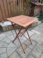 Houten statafel - vierkant en inklapbaar, Ophalen, Gebruikt, Vierkant, Hout