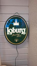 Loburg Premium Beer ovale lichtbak, Verzamelen, Merken en Reclamevoorwerpen, Ophalen of Verzenden, Gebruikt, Lichtbak of (neon) lamp